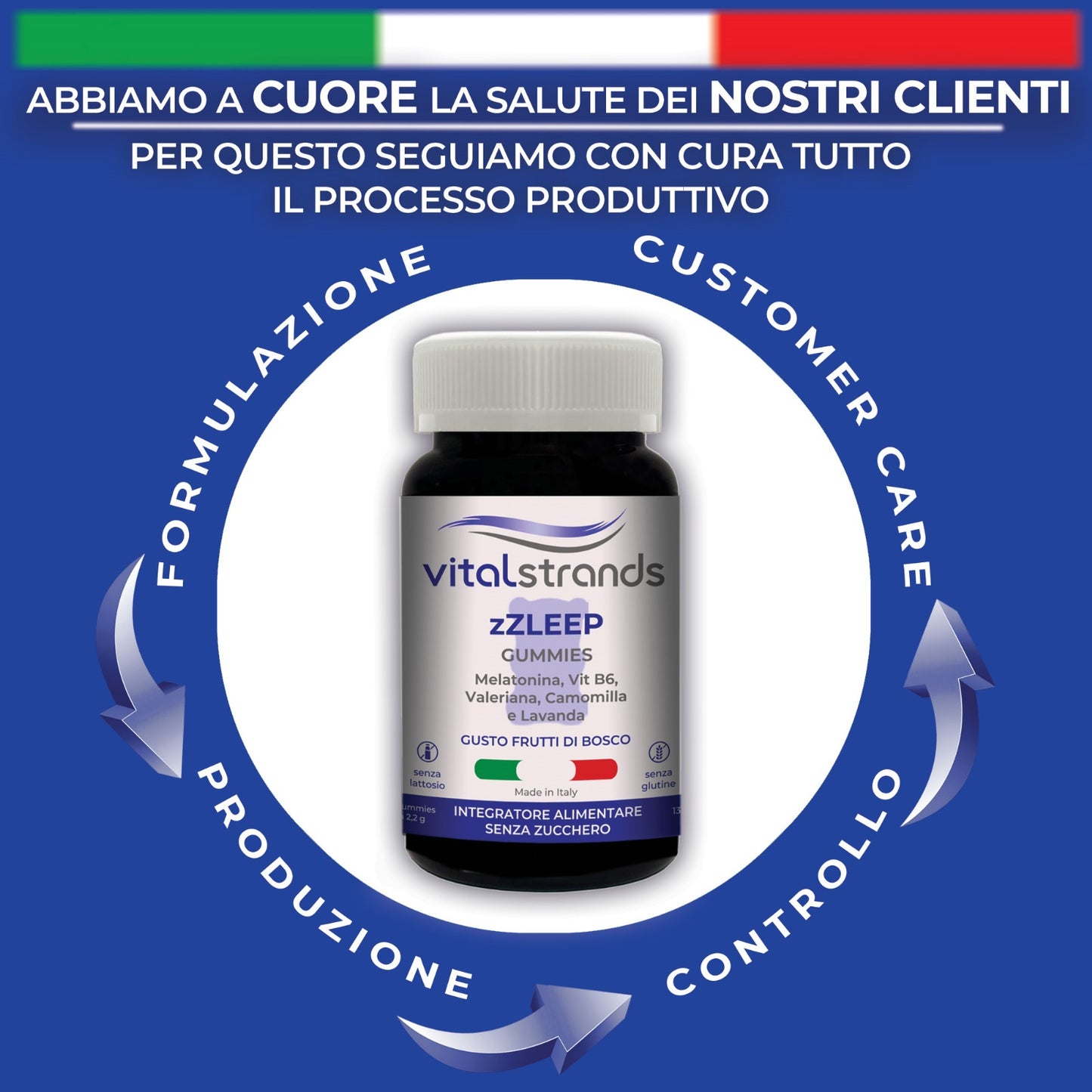 zZLEEP ORSETTI GOMMOSI | MELATONINA, VITAMINA B6, CAMOMILLA, VALERIANA E LAVANDA