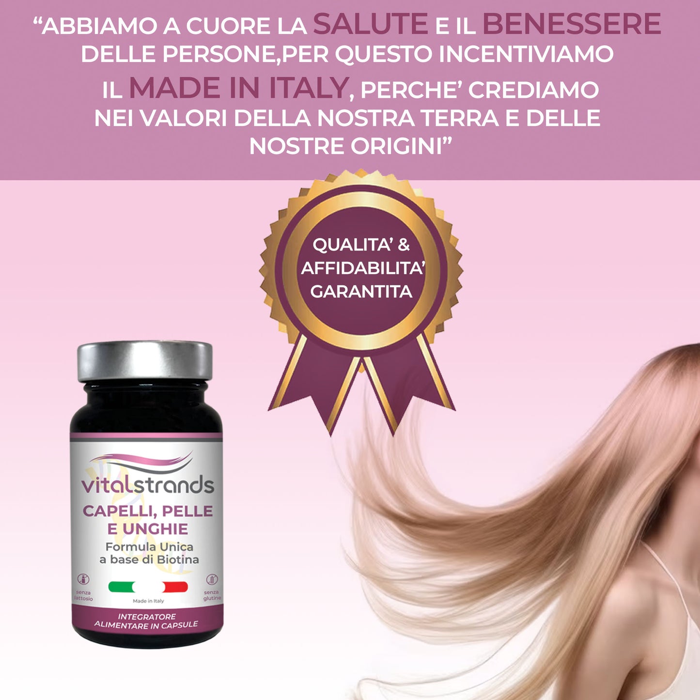CAPELLI, PELLE E UNGHIE - BIOTINA E ALTRE 10 VITAMINE