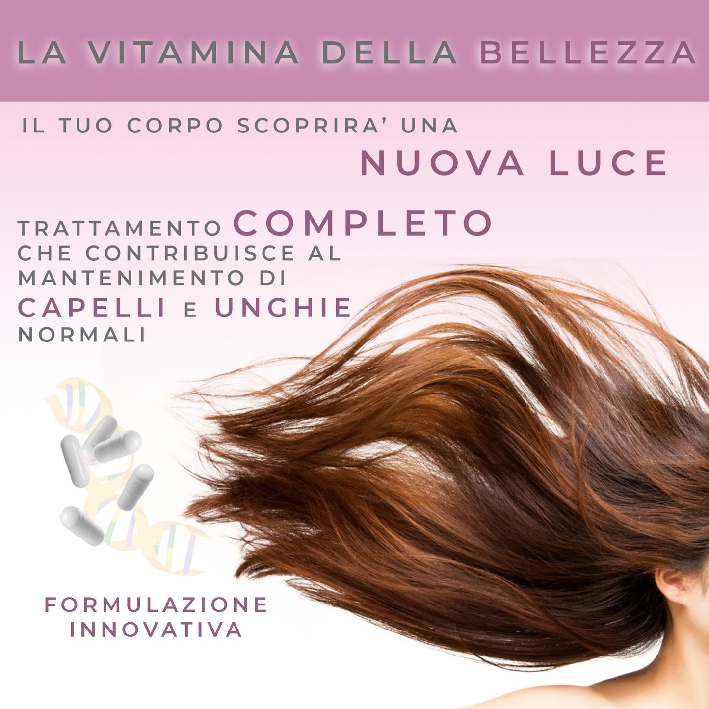CAPELLI, PELLE E UNGHIE - BIOTINA E ALTRE 10 VITAMINE
